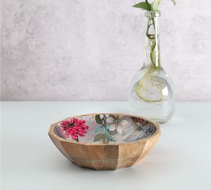 Bol de service en bois fait main de haute qualité émail enduit à manger ustensiles de cuisine décoratifs bol à salade de table personnalisé - Product Image 2