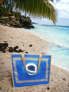 Bolsa de Playa DAFNI BIG PAZAR de 7 Pulgadas, Resistente al Agua, con Tejido de Panal, Capacidad de 30-40L, para Viajes y Camping - Product Image 4