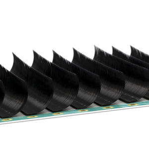 Pestañas de visón falsas coloridas hechas a mano bandejas de pestañas de mega volumen negro profundo personalizar pestañas de visón al por mayor esponjosas - Product Image 2