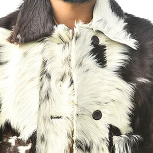 Chaqueta de cuero de vaca de invierno de moda para hombres Nueva llegada Ropa al aire libre con manga larga regular Técnica teñida lisa - Product Image 5