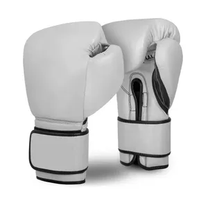 Gants de boxe pour sac de boxe lourd entraînement sparring Gants de boxe pour hommes & Muay Thai Kickboxing PU Gant en cuir synthétique Mar