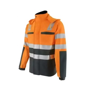 Chaqueta de Seguridad Unisex Reflectante de Alta Visibilidad, Impermeable, de Poliéster, con Certificación CE, para Construcción, Nueva Llegada 2026, Personalizable - Product Image 1