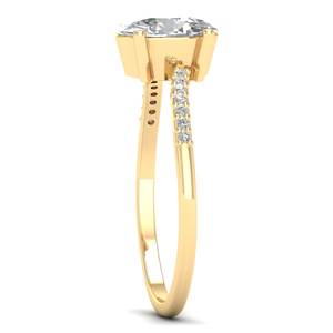 Bague en argent sterling 925 de qualité supérieure, taille ovale, 1,3 carat, moissanite, pour femmes, bagues de fiançailles solitaires de luxe, prix d'usine REYES - Product Image 3