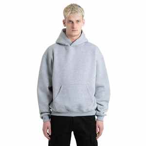 Sudadera con capucha deportiva informal para hombre 100% algodón primavera otoño sudadera sólida con capucha de gran tamaño logotipo bordado deportes de invierno franceses - Product Image 1