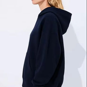 Classic Plain Color Hoodie for Women Comfort <b>Cozy</b> Loose Fit Hoodie - Product Image 2