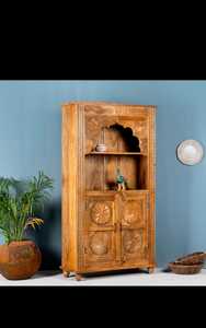 High Quality Mango Wood Bookcase From India Manufacturer Traditional Design Open <b>Book</b> Shelf <b>Display</b> Rack for School Application - Product Image 5