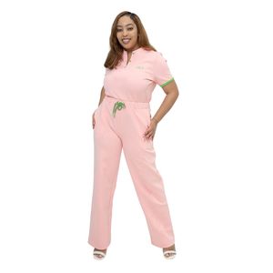 Mono de una pieza informal de manga corta color rosa para mujer, modelo Salmon Street, con cintura con cordón, ropa premium. - Product Image 1
