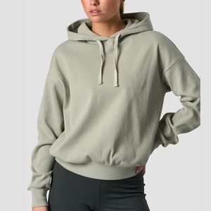 เสื้อครอปมีฮู้ดผู้หญิง, เสื้อสวมหัวโอเวอร์ไซส์พิมพ์ลายฤดูใบไม้ร่วง - Product Image 1