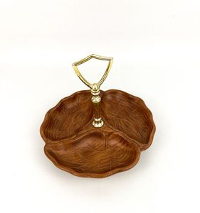 Bandeja de madera de acacia para pizza con mango de metal Soporte de bandeja de madera para servir para uso en la cocina - Product Image 1