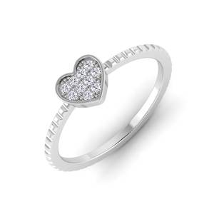 Anillo de piedras preciosas de laboratorio con forma de corazón de Plata de Ley 925 chapado en oro al por mayor para mujer, regalo de compromiso de boda - Product Image 1