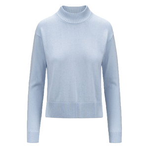 Top de invierno de punto grueso suave con suéter de mujer de cuello redondo elegante Ideal para clima frío y apariencia cómoda en capas - Product Image 4
