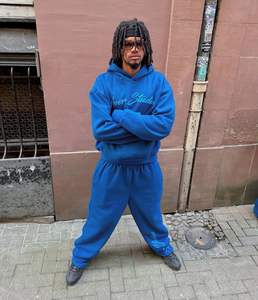 Sweat à capuche Heavyweight Blank Streetwear Graphic Vintage Oversized print Plus Size Heavy Weight coton - Product Image 5