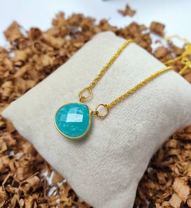 Collier pendentif pierre de lune arc-en-ciel 14mm pierre précieuse argent Sterling 925 or Vermeil lunette ensemble pendentif collier collier de pierres précieuses - Product Image 2