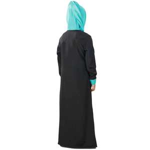 อาบายะห์เด็กแบบสบายๆ รุ่นอาซิฟา สีดำ ผ้าเครป - Product Image 3