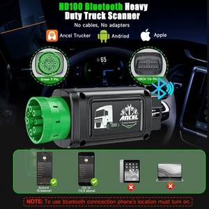 Ancel HD100 Original Diesel Heavy Duty Truck Scanner con 9/16 Pin All System Lector de código electrónico de diagnóstico <span class=keywords><strong>1</strong></span> año de garantía - Product Image 6