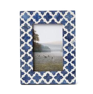 Cadre photo incrusté d'os avec motif géométrique - Product Image 2