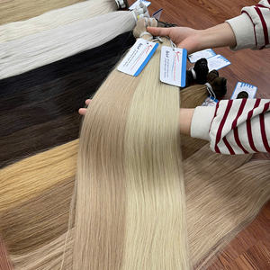 Extension de cheveux de luxe vietnamienne prête à expédier trame de cheveux humains produit capillaire Premium à double tirage - Product Image 4