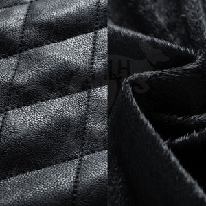 แจ็คเก็ตหนังวัวคุณภาพดีที่สุดสำหรับผู้ชาย ซิปด้านหน้า โลโก้ รักษ์โลก สไตล์วินเทจ คอตั้ง มีทุกสี ทุกขนาด - Product Image 4