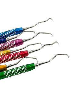 Gracey Curette Multicolor Scaler 7PC Instrumentos dentales PERIODONTALES de alta calidad - Product Image 3