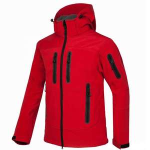 Softshell Outdoor Jacket Men Durable Weather Resistant Outerwear For Hiking <b>Camping</b> Adventure Wholesale Bulk Manufacturing - Product Image 6