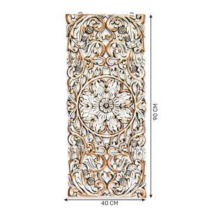 Plaques murales décoratives en bois - 16x36 pouces, lot de 1 - Panneau mural sculpté élégant pour rehausser la décoration de votre pièce - Product Image 2
