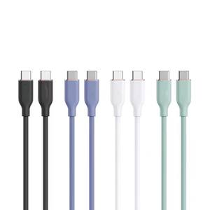 Câble USB2.0 USB-<span class=keywords><strong>A</strong></span> vers USB-C en silicone de haute qualité, 480 Mbps, PD 20W 60W 3A, charge rapide pour <span class=keywords><strong>iPhone</strong></span>, <span class=keywords><strong>imprimante</strong></span>, appareil photo et plus - Product Image 2