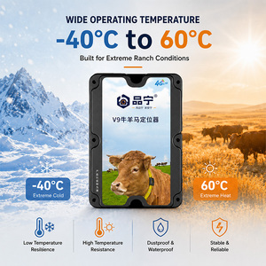 GUPTOMES V9 GPS-Tracker für Nutztiere ohne Monatliche Gebühr, 4G LTE Echtzeit-Rinderortung, IP68 Wasserdicht, 10000mAh, Virtueller Zaun - Product Image 3