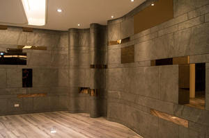 Fabricant indien de placage de pierre mince flexible bloc d'ardoise verte pierre décorative pour la décoration intérieure - Product Image 2