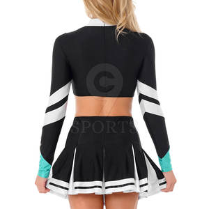 ชุดเชียร์ลีดเดอร์สำหรับผู้ใหญ่พร้อมผ้ายืดและการปิดกั้นสีเพื่อประสิทธิภาพและการฝึกชุดเชียร์ลีดเดอร์ - Product Image 5