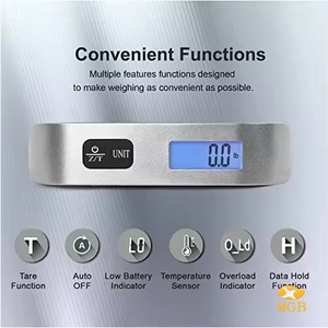 Du Lịch Pin 50Kg 110lb Trọng Lượng Xách Tay Vali Quy Mô Với Đo <span class=keywords><strong>Crane</strong></span> Kỹ Thuật Số Hành Lý Và Túi Quy Mô - Product Image 6