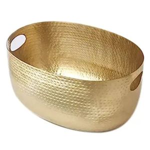 Cubitera de Champán Moderna y Lujosa, de Metal Pulido y Martillado, para Botellas de Vino Grandes, para Hogar, Hotel, Restaurante, Eventos y Bares - Product Image 4