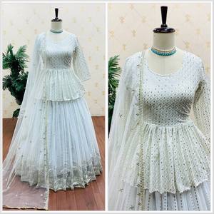 Presentación del nuevo diseñador Siqwans Kediya-Lehenga con Dupatt Set - Product Image 2