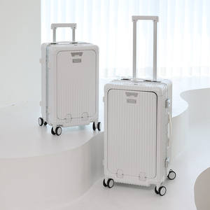 Vergia Carrier Smart <b>Luggage</b> 4-<b>Wheel</b> Durable Aluminum Frame Suitcase with USB Port Scale Handle and TSA Lock (20" 24" 28") - Product Image 6