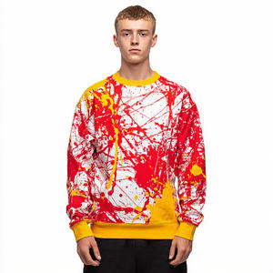 Jogger Oversize Sweatshirt <b>Men's</b> Streetwear Winter Printed Sweat Shirt <b>Men</b> Drop Shoulder 400 GSM Sweatshirt <b>Mens</b> - Product Image 2