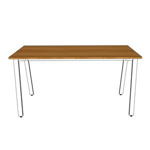 BFATB003 AtonBamboo 140x60cm Computer Desk with Durable Metal <b>Iron</b> Legs Assembled Storage Features - Product Image 6