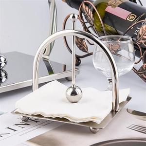 Elegant Bar Napkin <b>Holder</b> With Weighted Center <b>Rod</b> Windproof Design Stable Base Ideal For Bars Restaurants Cafes And Home Use - Product Image 4