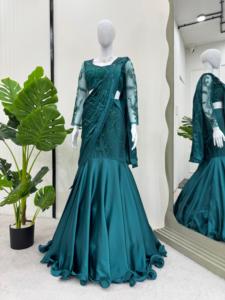 Hermosa ropa de fiesta lista para usar Lehenga Saree - Product Image 2