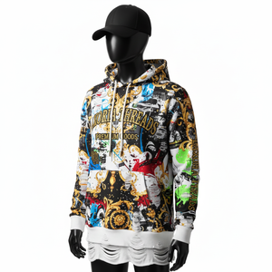 เสื้อฮู้ดดี้ผู้ชายแบบครอปทรงบ็อกซี่ ดีไซน์ใหม่ปี 2026 สไตล์วินเทจ ซิปหน้า ผ้าฟลีซหนานุ่ม ลุคทำสีซีดแบบแอซิดวอช  แบบดิสเทรส  รับสั่งทำได้ - Product Image 5