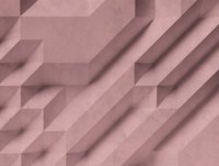 Murale murale 3D florale rose en vinyle non tissé, fabriquée en Allemagne, grand format, insonorisante, amovible pour salon, salle de sport, hôtel