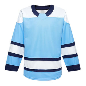 Jersey de Hockey sobre Hielo Personalizado al por Mayor, Última Llegada, Nuevo Diseño, Impresión por Sublimación, Servicio OEM, Alta Calidad, 100% Poliéster - Product Image 1
