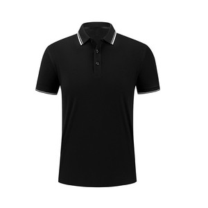 Camiseta de Golf de punto de secado rápido para hombre más vendida, marca personalizada, Color sólido para corte holgado, talla grande, suministro de fábrica en blanco - Product Image 2