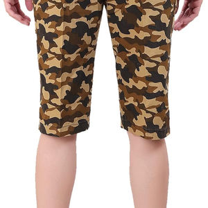 High Street Style hommes Vintage Cargo Shorts respirant coton meilleure qualité OEM ODM décontracté taille élastique léger solide rapide - Product Image 6