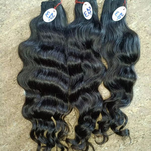 Extensions de cheveux humains vierges Remy de qualité supérieure Sushma Indian Single Drawn, tissage de cheveux, double trame, 95-105 g - Product Image 1