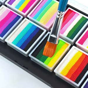 Palette de maquillage arc-en-ciel 12 couleurs, fournitures de peinture corporelle - Product Image 2