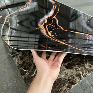 Panneau mural en PVC écologique moderne effet marbre UV 3 mm pour intérieur d'appartement 4x8 pieds - Product Image 5