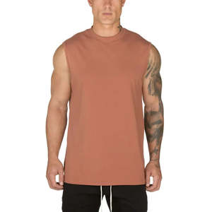 <b>Men's</b> Customized Logo Summer Tank Top Breathable Knitted Polyester Bodybuilding Gym Vest Casual Fitness <b>Muscle</b> Sleeveless <b>Shirt</b> - Product Image 5