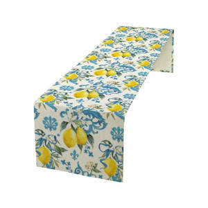 Dernière conception de chemin de table en pur coton imprimé personnalisé tissé brodé au prix de gros - Product Image 4