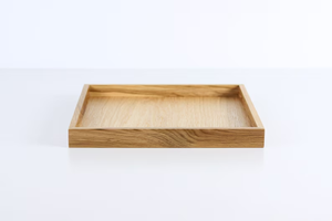 Plateau en bois rustique fait à la main Accent de maison fonctionnel et élégant par l'artisanat du croissant - Product Image 2