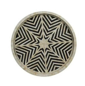 Customized Elegant Dinnerware Serving <b>Tray</b> Handmade Stylish Natural Bone Inlay for Table Decoration and Serving - Product Image 4