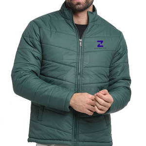 Veste d'hiver matelassée pour homme en nylon/polyester respirant et écologique, avec logo frontal, couleurs personnalisées - Haute qualité, meilleur prix - Product Image 1